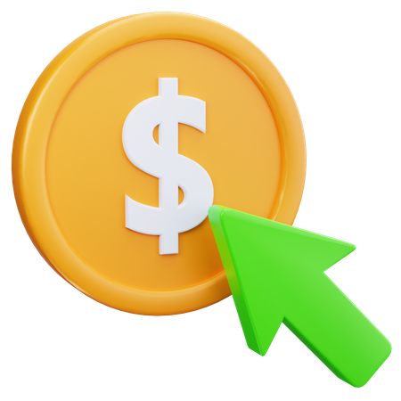 Click Money  3D Icon