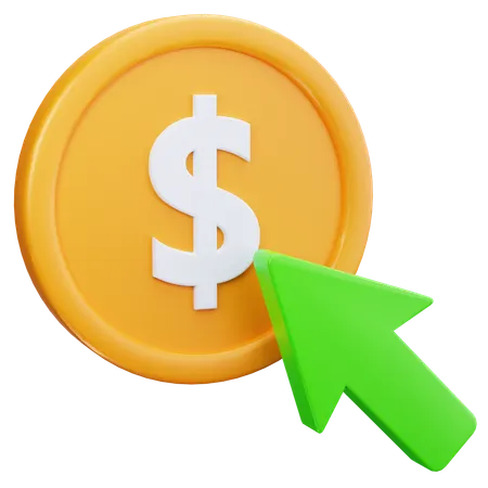 Click Money  3D Icon