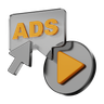 click on ad 3d logos