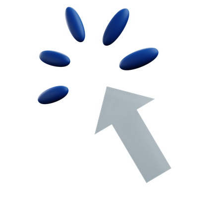 Click On Arrow  3D Icon
