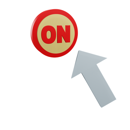 Click On Button  3D Icon