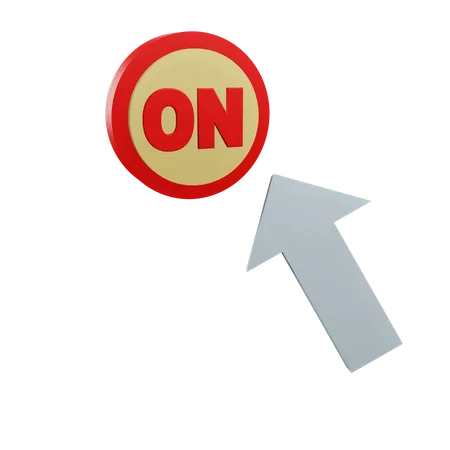 Click On Button  3D Icon
