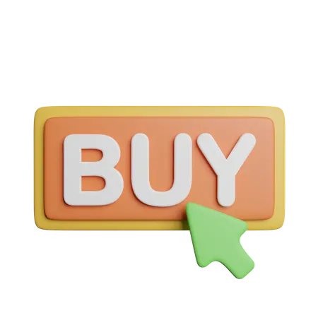 Buy Button Click 3D Icon