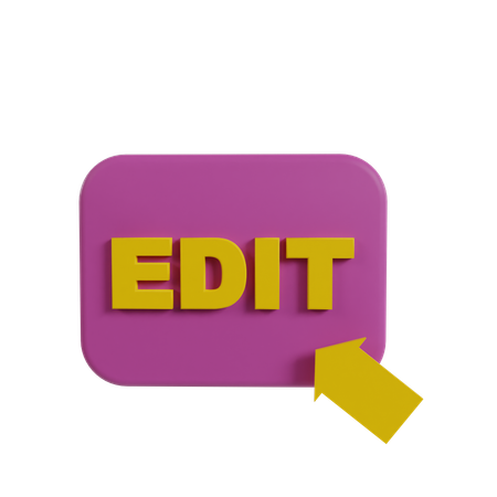 Click On Edit  3D Icon