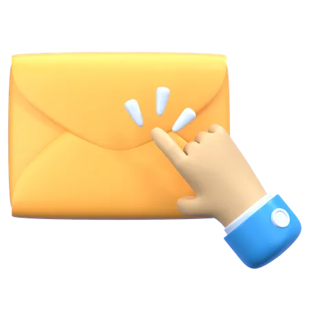 Click On Email  3D Icon