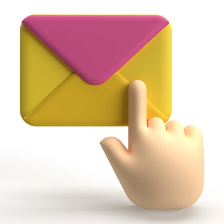 Click On Email  3D Icon