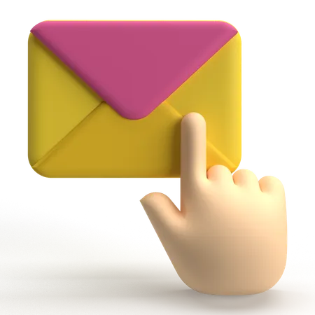 Click On Email  3D Icon