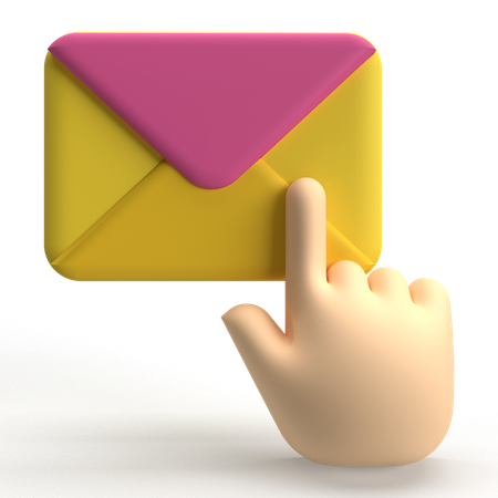 Click On Email  3D Icon