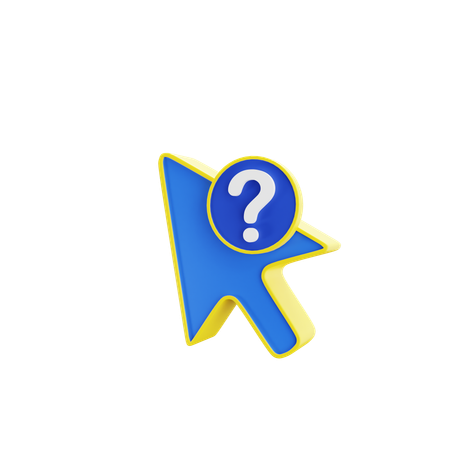 Click On Help  3D Icon