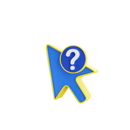 Click On Help  3D Icon