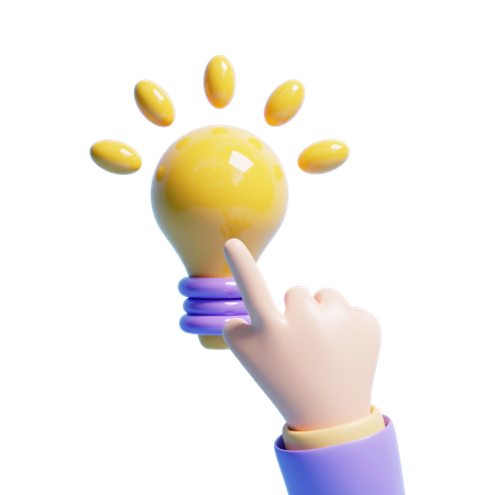 Click On Idea  3D Icon