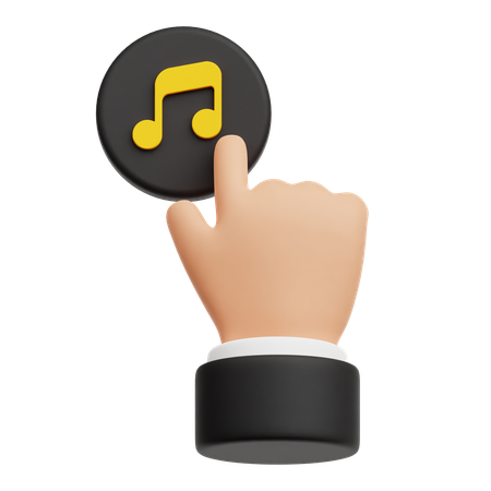 Click On Music  3D Icon