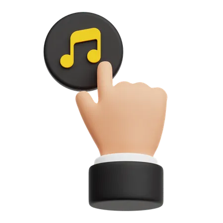 Click On Music  3D Icon