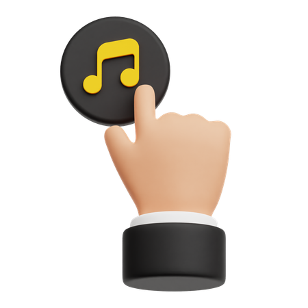 Click On Music  3D Icon