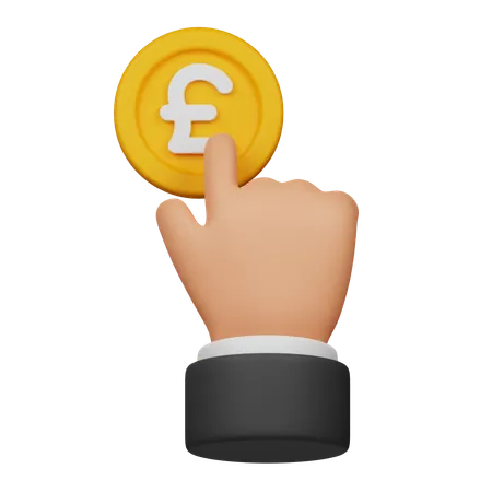 Click On Pound  3D Icon