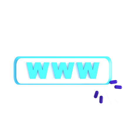 Click On Url  3D Icon