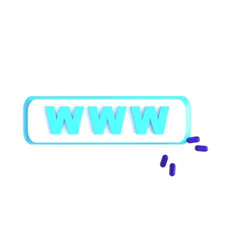 Click On Url  3D Icon
