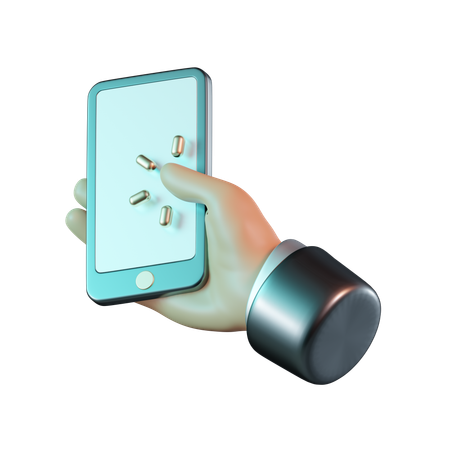 Click Phone Screen  3D Icon