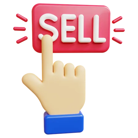 Click Sell  3D Icon