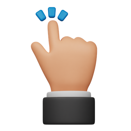 Click Touch Gesture  3D Icon