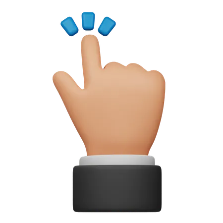 Click Touch Gesture  3D Icon