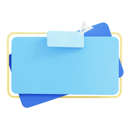 Click Up Text Box 3D Icon