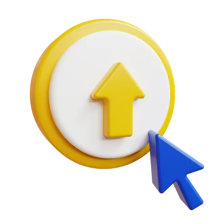 Click Upload Button  3D Icon