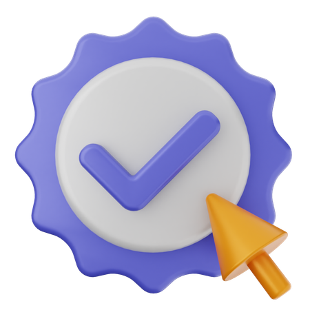 Click Verification  3D Icon