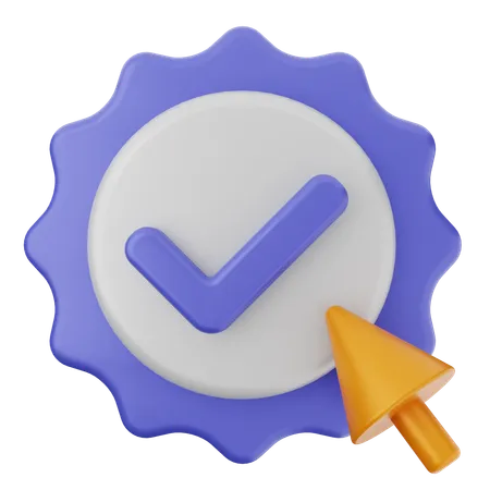 Click Verification  3D Icon