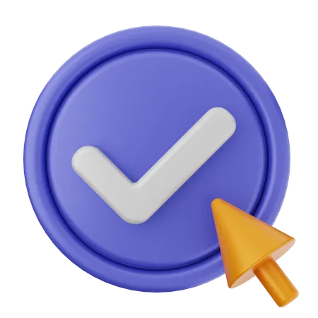 Click Verification  3D Icon