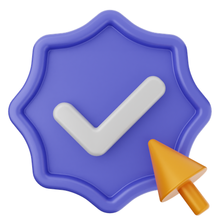 Click Verification  3D Icon