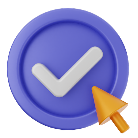 Click Verification  3D Icon