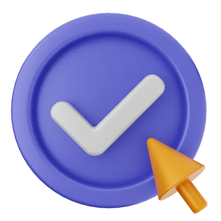 Click Verification  3D Icon