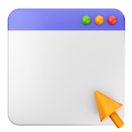 Click Website  3D Icon