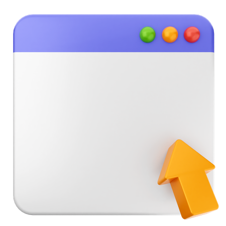 Click Website  3D Icon