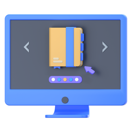 Clicking Book  3D Icon