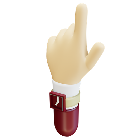 Clicking finger  3D Illustration