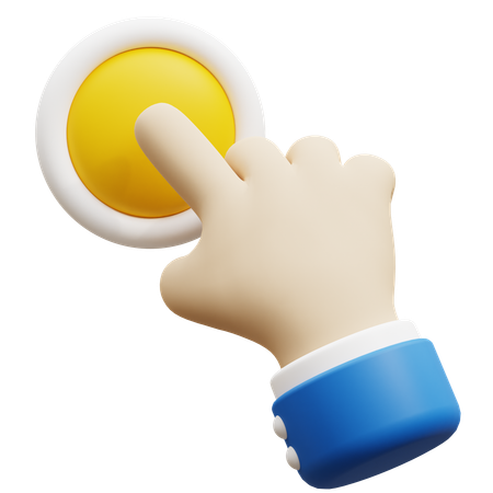 Clicking hand gesture  3D Icon