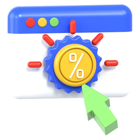 Clickthrough Rate Ctr  3D Icon