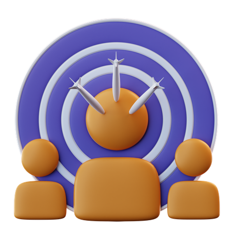 Cible client  3D Icon
