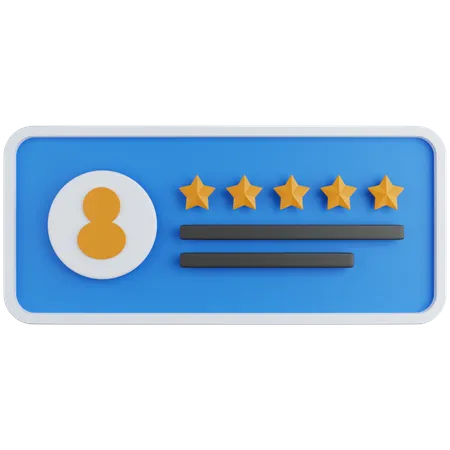 3 D Rendering Customer Feedback Column Isolated 3D Icon