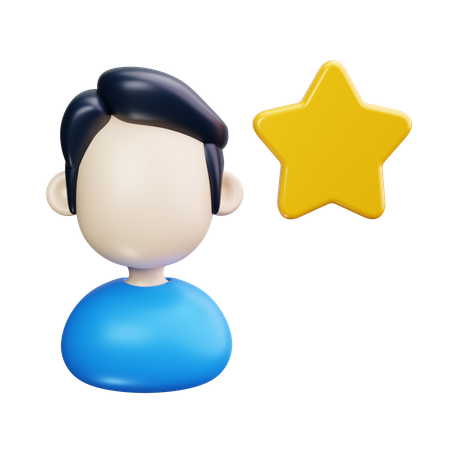 Client masculin  3D Icon