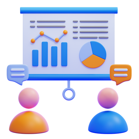 Client Meeting  3D Icon