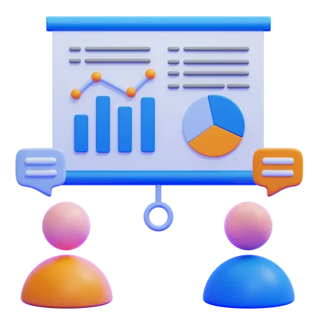 Client Meeting  3D Icon