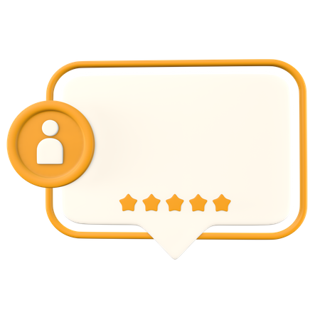 Client Rating Card  3D Icon