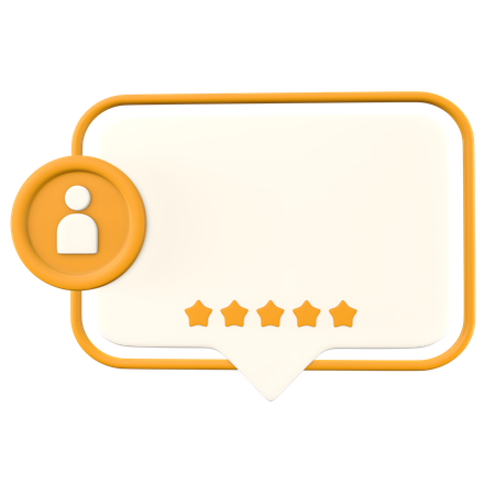 Client Rating Card 3D Icon