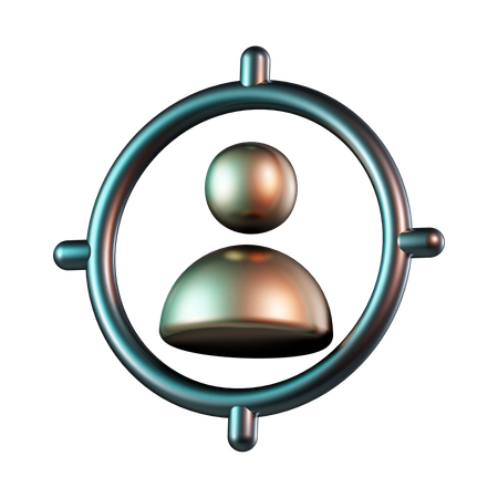 Client Target  3D Icon