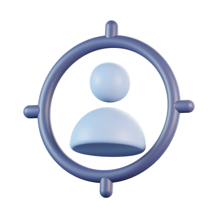 Client target  3D Icon