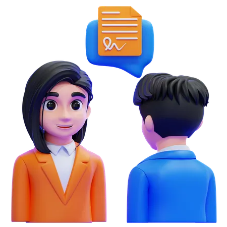 고객 방문  3D Icon