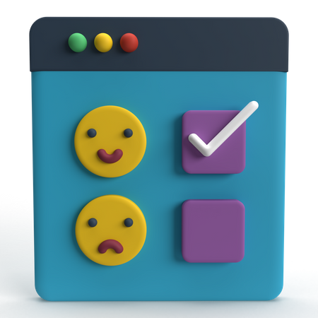Cliente feliz  3D Icon